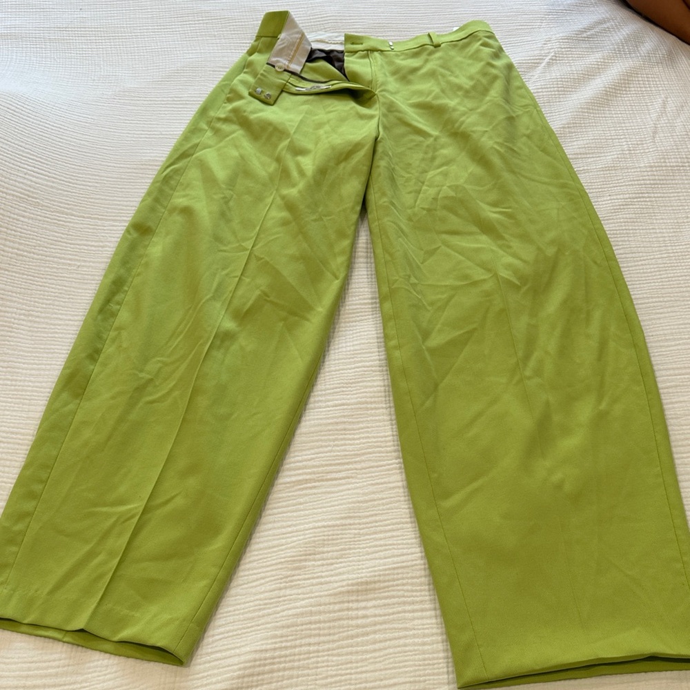 The Attico casual pants Lime green